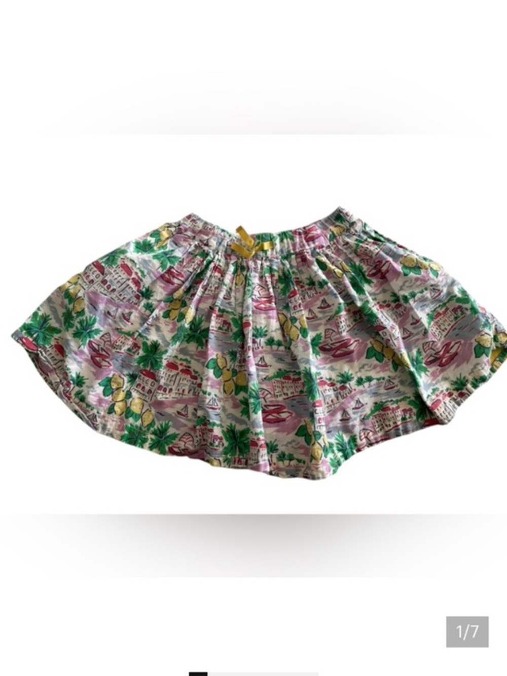 Mini Boden Tropical Print Skirt